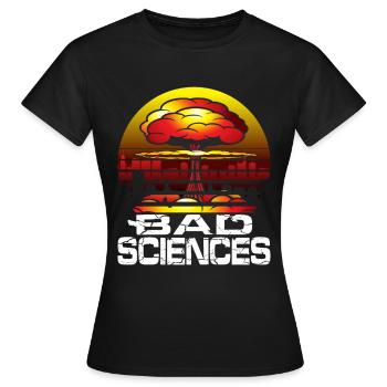 Cadeau de la bombe atomique de physicien méchant de la science des atomes - T-shirt Femme - noir - Devant - AI Model Female 172 dark (172cm)