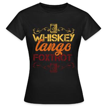 Dancer Dancing Whisky Tango Foxtrot Whiskey Plaisir - T-shirt Femme - noir - Devant - AI Model Female 172 dark (172cm)