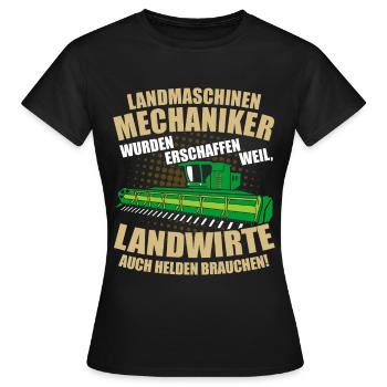 Mécanicien de machines agricoles Cadeau - T-shirt Femme - noir - Devant - AI Model Female 172 dark (172cm)