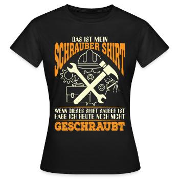 Schrauber - Frauen T-Shirt - Schwarz - Vorne - AI Model Female 172 dark (172cm)