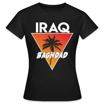 Iraqi with capital - Women's T-Shirt - black - Front - AI Model Female 172 dark (172cm)