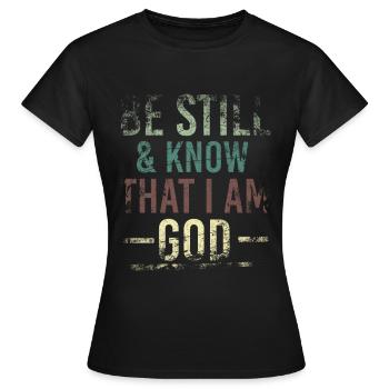 Je suis dieu - T-shirt Femme - noir - Devant - AI Model Female 172 dark (172cm)