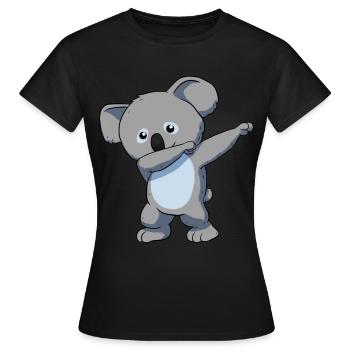 Koala Koala bear - Women's T-Shirt - black - Front - AI Model Female 172 dark (172cm)
