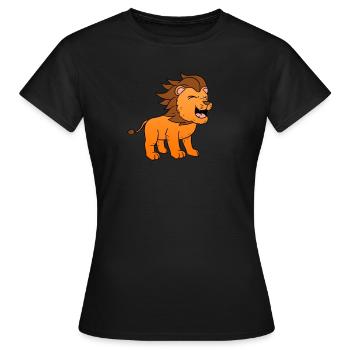 Lion lion - Women's T-Shirt - black - Front - AI Model Female 172 dark (172cm)
