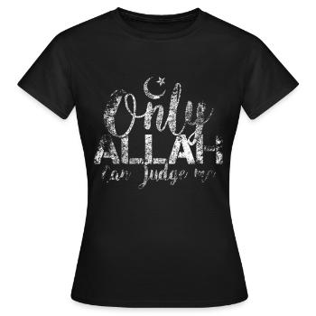 Allah croissant Dieu Islam musulman musulman Coran - T-shirt Femme - noir - Devant - AI Model Female 172 dark (172cm)
