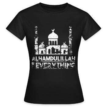 Alhamdullah Moschee - Frauen T-Shirt - Schwarz - Vorne - AI Model Female 172 dark (172cm)