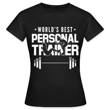 Trainer Fitnesstrainer Geschenkidee - Frauen T-Shirt - Schwarz - Vorne - AI Model Female 172 dark (172cm)
