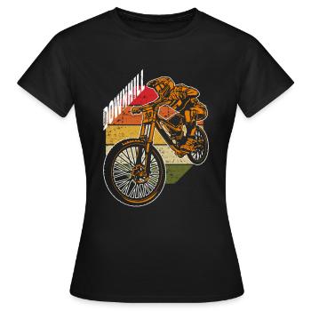 VTT VTT descente cadeau sport extrême - T-shirt Femme - noir - Devant - AI Model Female 172 dark (172cm)