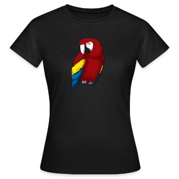 Perroquet perroquet - T-shirt Femme - noir - Devant - AI Model Female 172 dark (172cm)