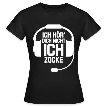 Gamer - Frauen T-Shirt - Schwarz - Vorne - AI Model Female 172 dark (172cm)