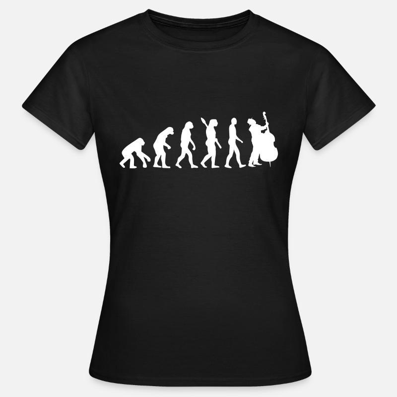 Evolution contrebasse - T-shirt Femme - noir