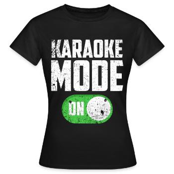 Karaoké - T-shirt Femme - noir - Devant - AI Model Female 172 dark (172cm)