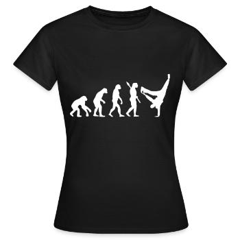 Evolution Hiphop Tanzen Breakdance HipHop Geschenk - Frauen T-Shirt - Schwarz - Vorne - AI Model Female 172 dark (172cm)