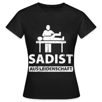 Physiothérapeute physiothérapie physiothérapie - T-shirt Femme - noir - Devant - AI Model Female 172 dark (172cm)