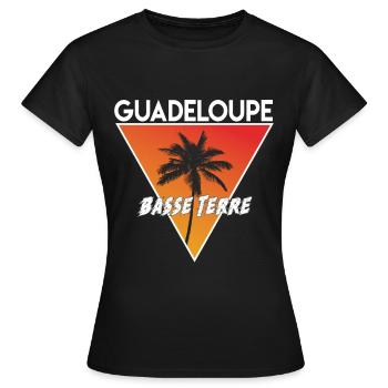 Guadeloupe with capital - Women's T-Shirt - black - Front - AI Model Female 172 dark (172cm)