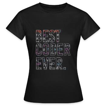 Bester Programmierer Coden Coder - Frauen T-Shirt - Schwarz - Vorne - AI Model Female 172 dark (172cm)
