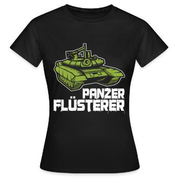 Panzer Flüsterer Soldat Arme Soldaten Fun Geschenk - Frauen T-Shirt - Schwarz - Vorne - AI Model Female 172 dark (172cm)