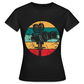 Kameramann Geschenk - Frauen T-Shirt - Schwarz - Vorne - AI Model Female 172 dark (172cm)