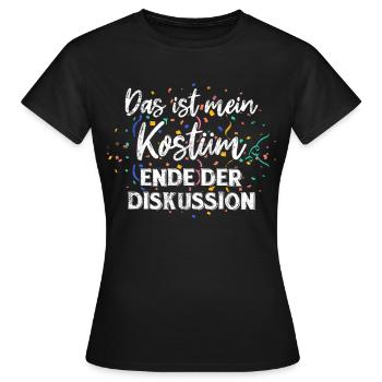 Fasching Karneval Feiern Party Kostüm - Frauen T-Shirt - Schwarz - Vorne - AI Model Female 172 dark (172cm)