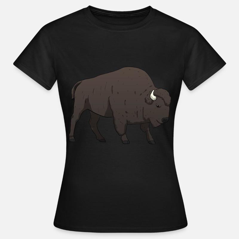 Bison buffalo - Women's T-Shirt - black