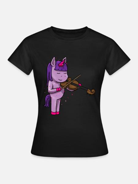 Violoncelle licorne altiste alto joueur alto - T-shirt Femme - noir
