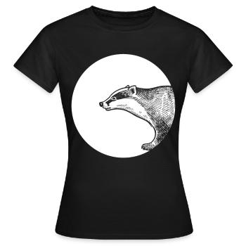 blaireau - T-shirt Femme - noir - Devant - AI Model Female 172 dark (172cm)