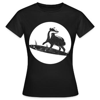 blaireau - T-shirt Femme - noir - Devant - AI Model Female 172 dark (172cm)