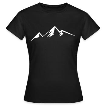 Alpes Montagnes Alpinistes - T-shirt Femme - noir - Devant - AI Model Female 172 dark (172cm)