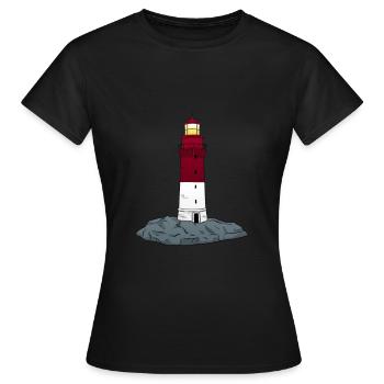 phare - T-shirt Femme - noir - Devant - AI Model Female 172 dark (172cm)