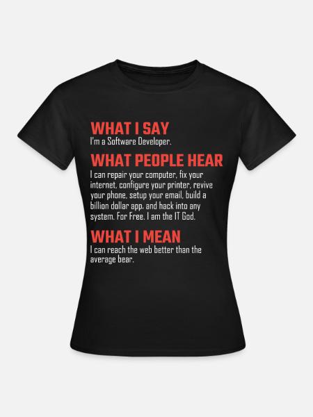 Programmierer nerd Debugging Geschenk - Frauen T-Shirt - Schwarz