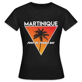 Martinique with capital - Women's T-Shirt - black - Front - AI Model Female 172 dark (172cm)