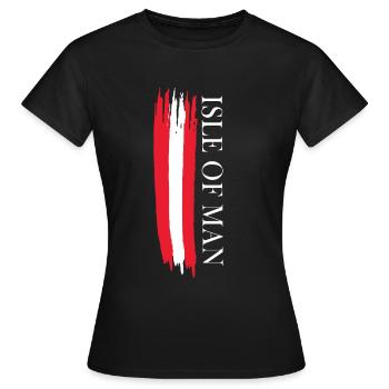 isle of man sketched national colours - Women's T-Shirt - black - Front - AI Model Female 172 dark (172cm)