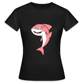 Shark Sweet, Sweet Shark - Women's T-Shirt - black - Front - AI Model Female 172 dark (172cm)