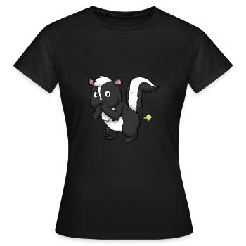 skunk - Women's T-Shirt - black - Front - AI Model Female 172 dark (172cm)