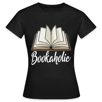 Livres bibliothèque rat de bibliothèque cadeau rat de bibliothèque - T-shirt Femme - noir - Devant - AI Model Female 172 dark (172cm)
