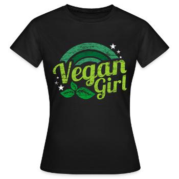 Veganerin Geschenk - Frauen T-Shirt - Schwarz - Vorne - AI Model Female 172 dark (172cm)