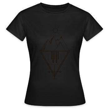 Divinité égyptienne Osiris - T-shirt Femme - noir - Devant - AI Model Female 172 dark (172cm)