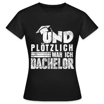 Bachelor Diplom - Frauen T-Shirt - Schwarz - Vorne - AI Model Female 172 dark (172cm)