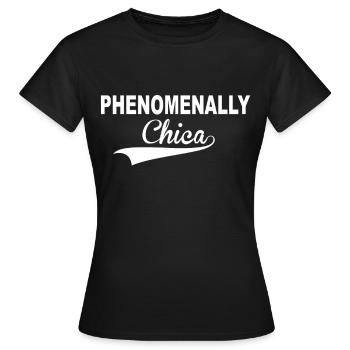 Cadeau Latina Chica - T-shirt Femme - noir - Devant - AI Model Female 172 dark (172cm)