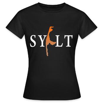 Sylt Westerland Urlaub geschenk - Frauen T-Shirt - Schwarz - Vorne - AI Model Female 172 dark (172cm)