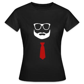 Bart, Style - Frauen T-Shirt - Schwarz - Vorne - AI Model Female 172 dark (172cm)