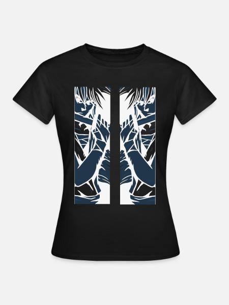 Manga Schwertkaempfer Geschenkidee - Frauen T-Shirt - Schwarz