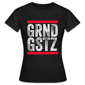 Basic Law Corona Virus birthday gift idea - Women's T-Shirt - black - Front - AI Model Female 172 dark (172cm)