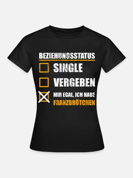 Hamburger Franzbrötchen Geschenk - Frauen T-Shirt - Schwarz