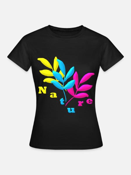 Nature - Frauen T-Shirt - Schwarz