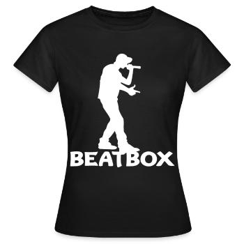 Beatbox - T-shirt Femme - noir - Devant - AI Model Female 172 dark (172cm)