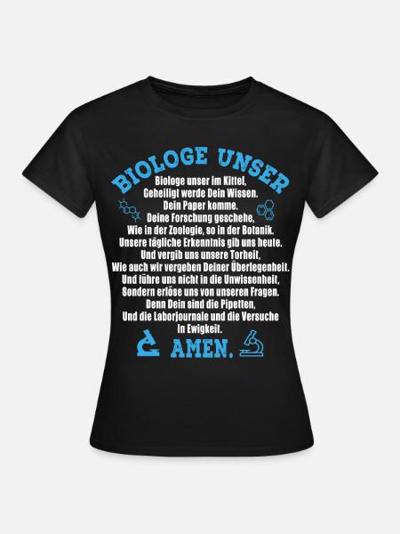 Biologie Unser - Frauen T-Shirt - Schwarz