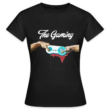 The creation of Michelangelo Gamer gift idea - Women's T-Shirt - black - Front - AI Model Female 172 dark (172cm)