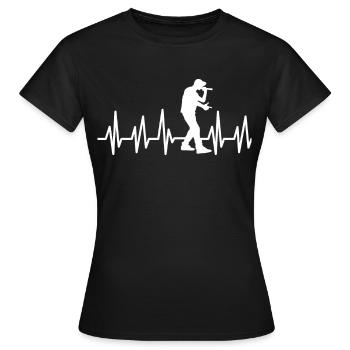 Beatbox music MC Bboy Streetmind gift - Women's T-Shirt - black - Front - AI Model Female 172 dark (172cm)