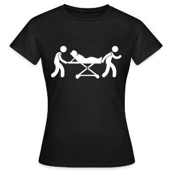 Cadeau de premiers soins de médecin d'urgence paramédic - T-shirt Femme - noir - Devant - AI Model Female 172 dark (172cm)